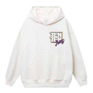 The TenCo x Runtz Domino Hoodie White, Front