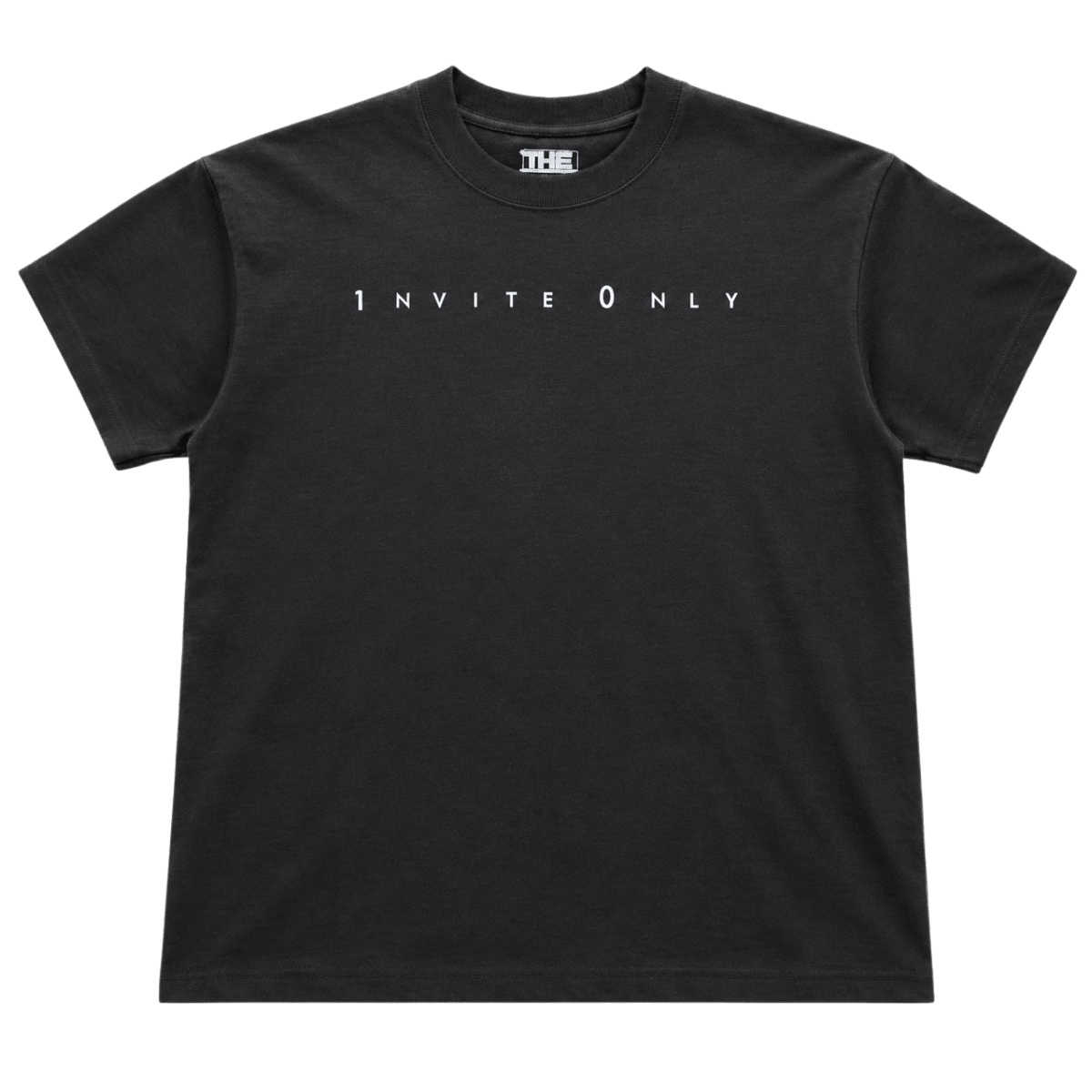 Zushi Pheno Hunt T-Shirt front view with INVITE ONLY text on premium black cotton by THE TENCO